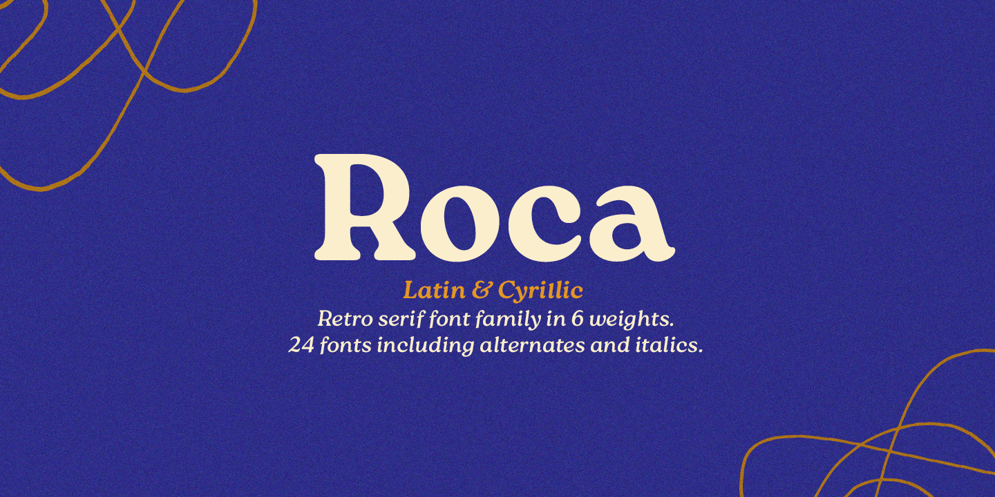 Przykład czcionki Roca